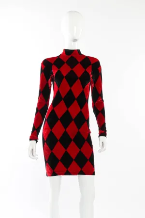 Velvet Harlequin Dress