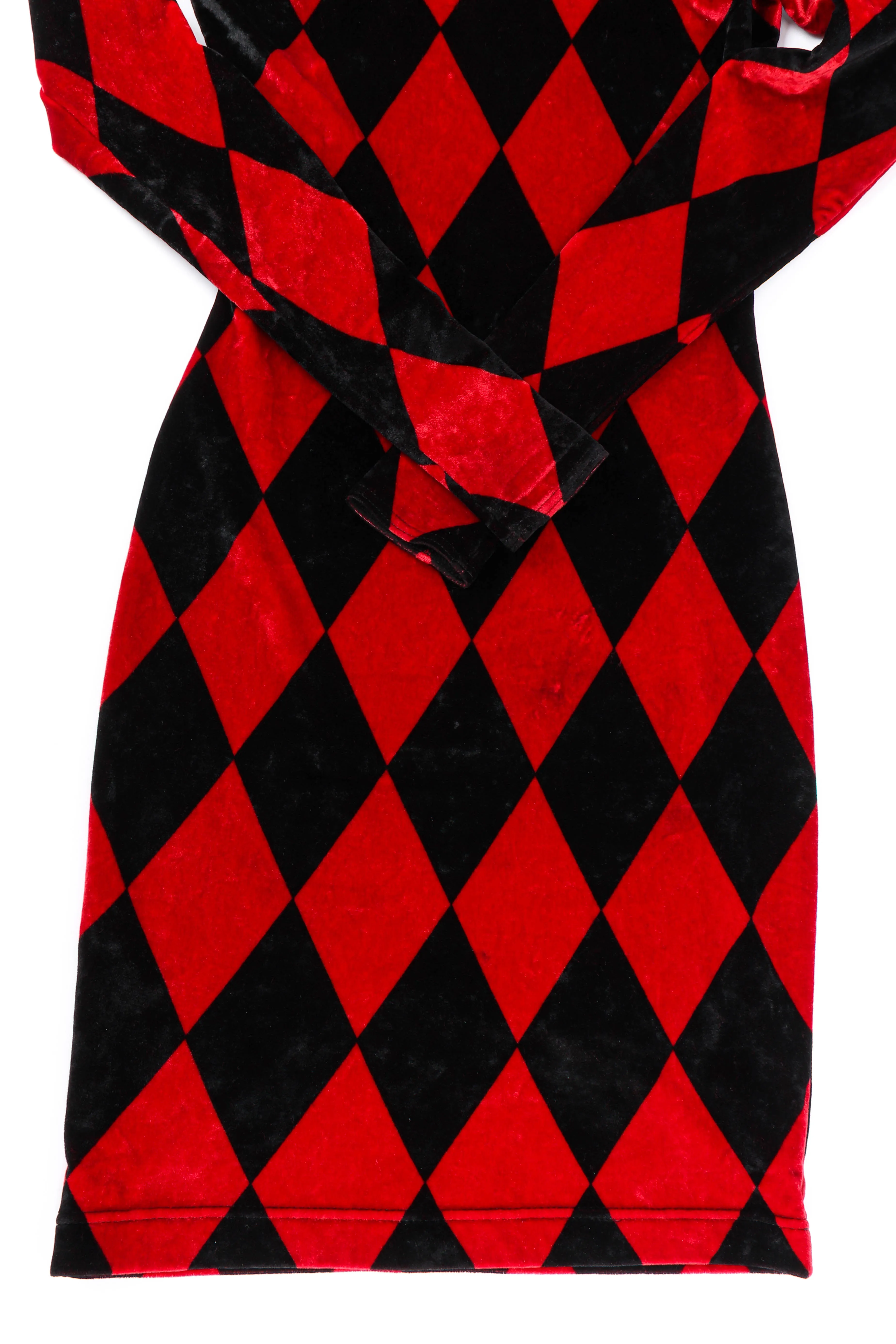 Velvet Harlequin Dress