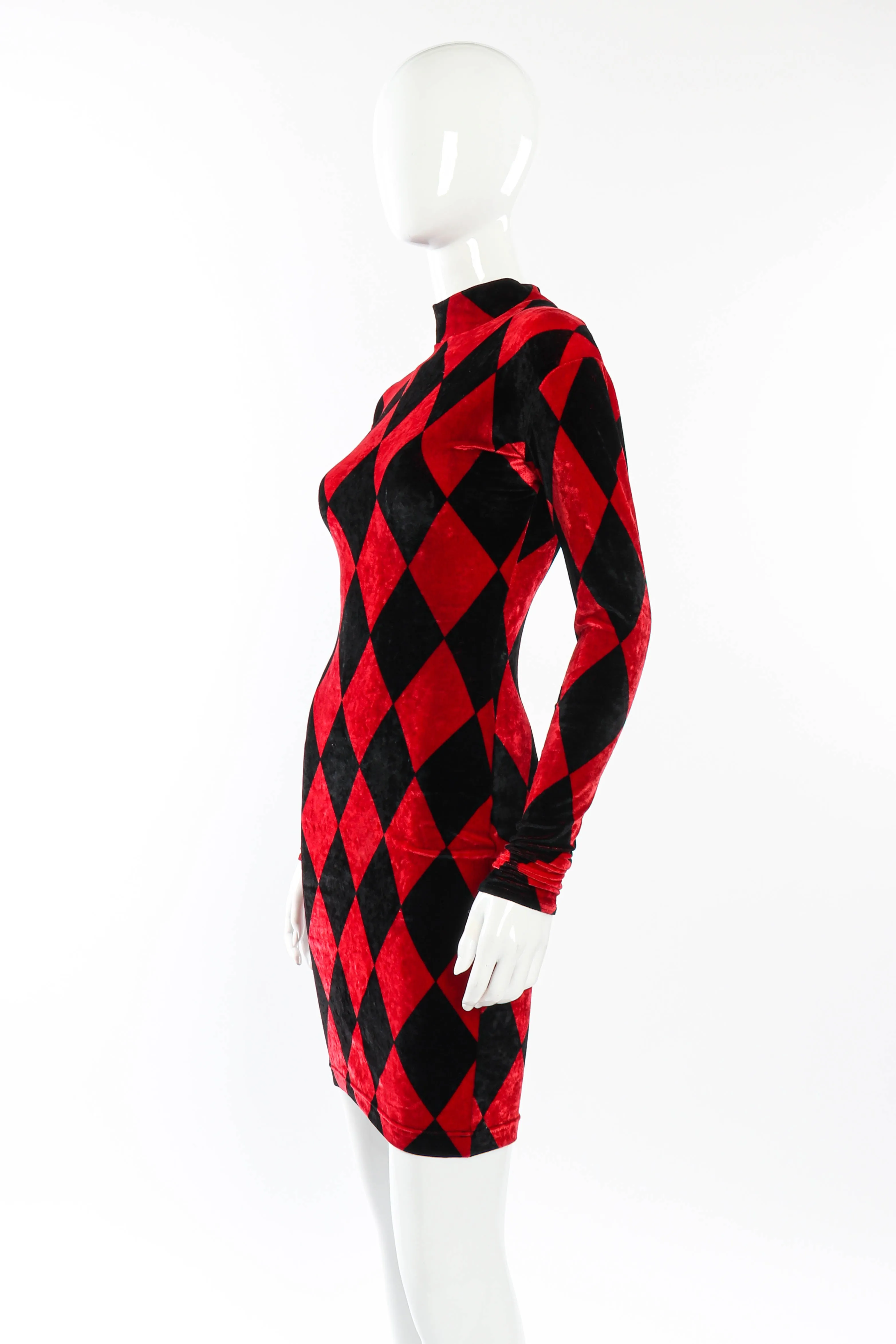 Velvet Harlequin Dress