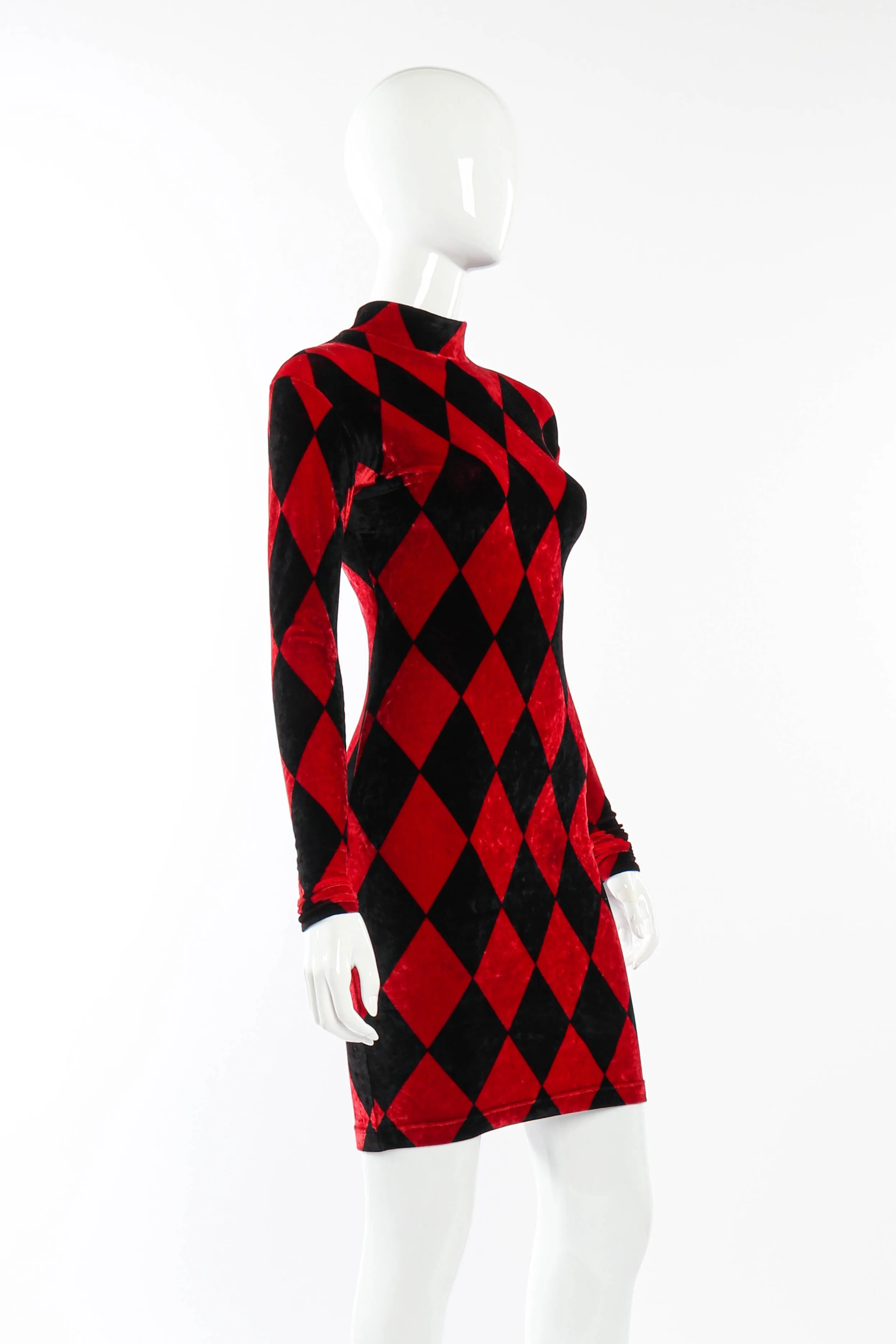 Velvet Harlequin Dress