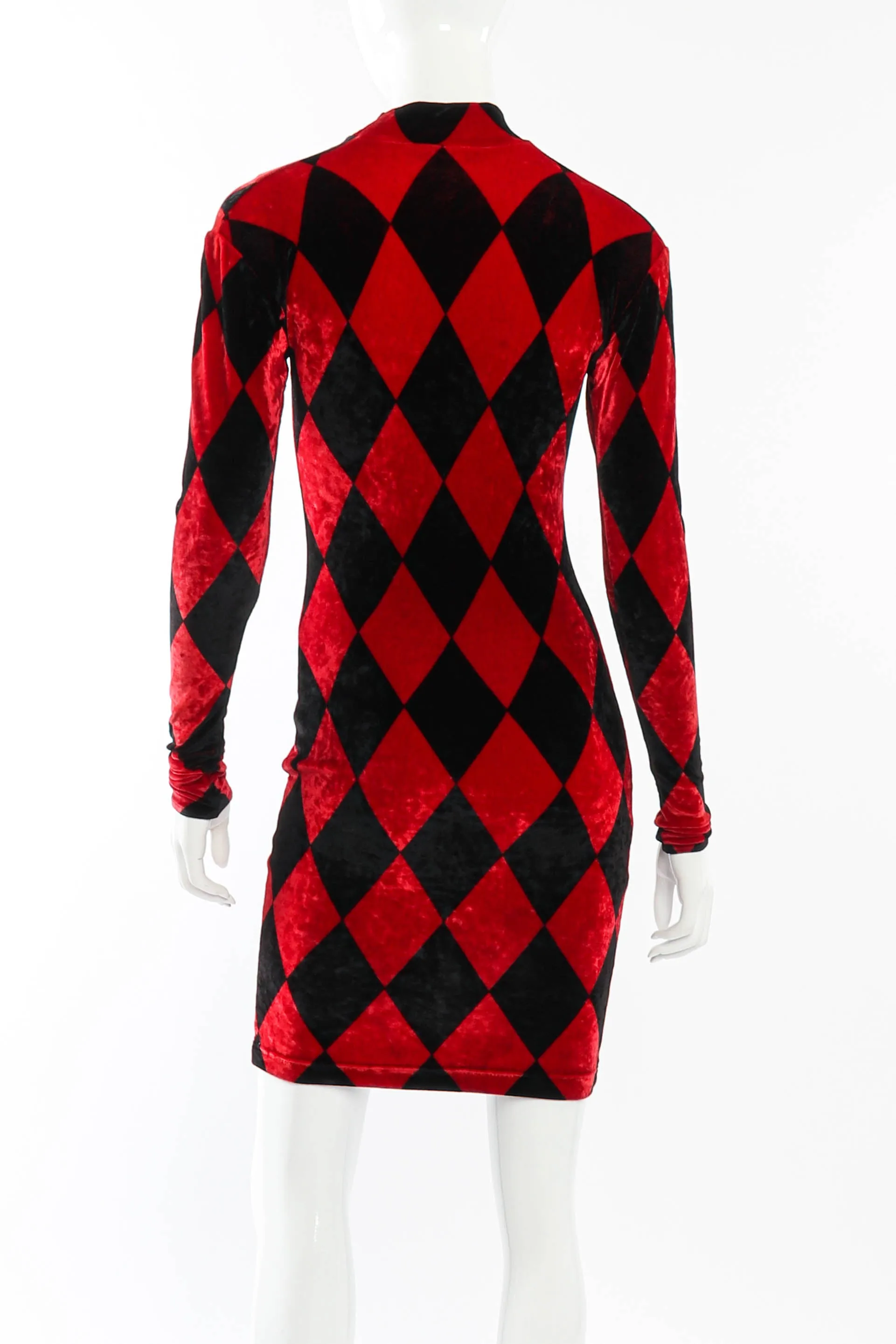 Velvet Harlequin Dress