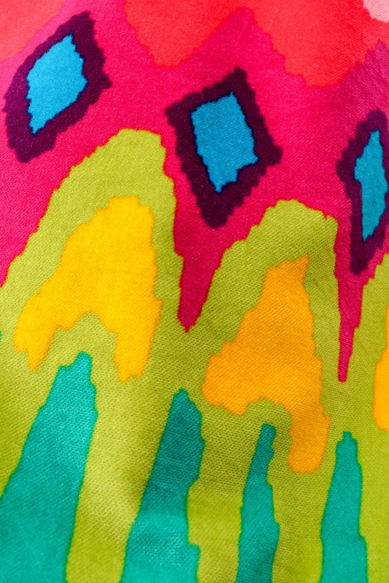 Velvet Ikat Hooded Bomber Jacket