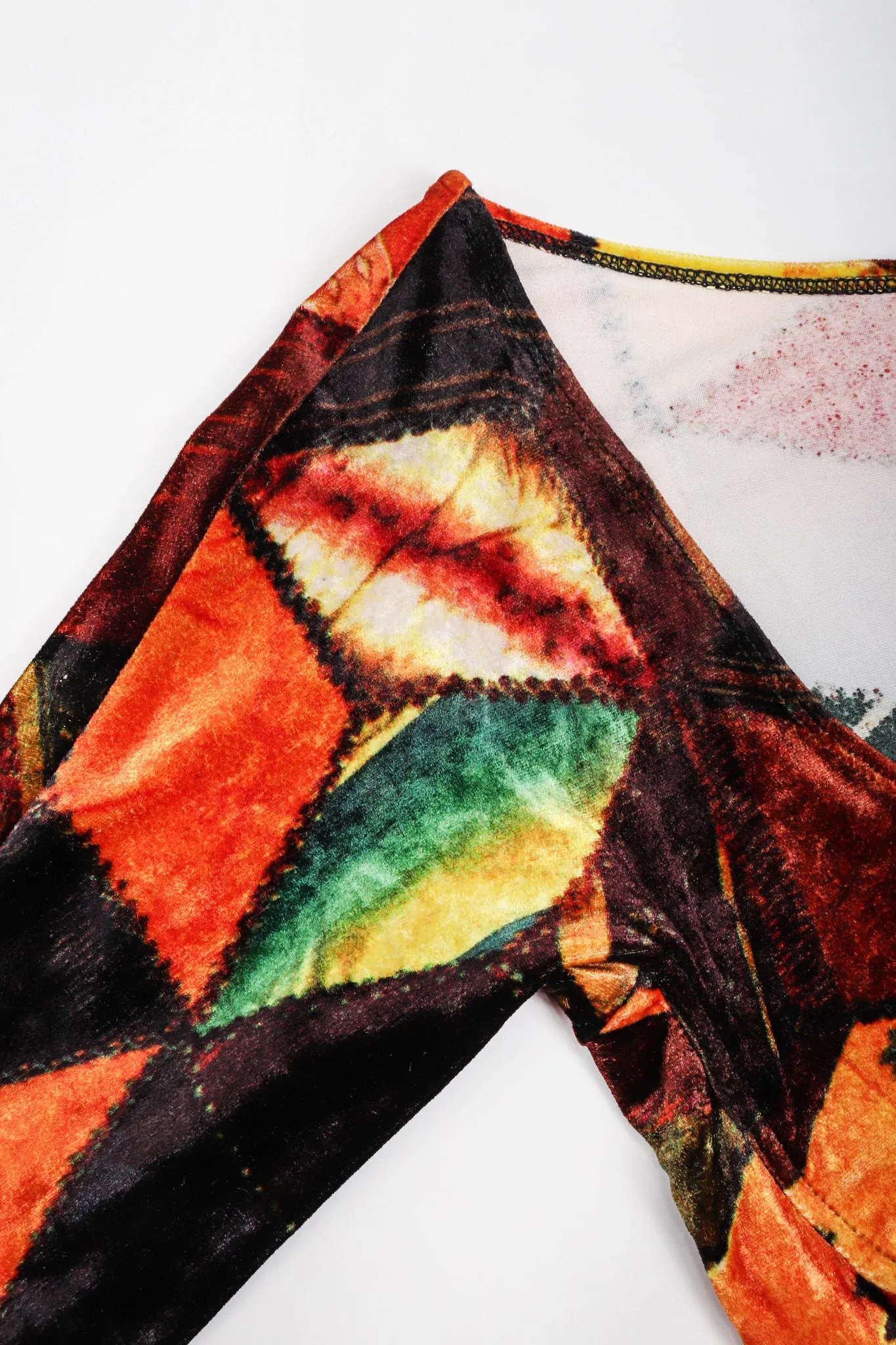 Velvet Patchwork Underwire Dress