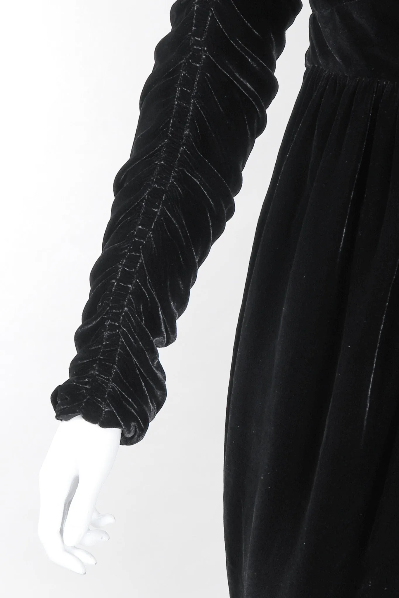 Velvet Ruched Cocktail Dress