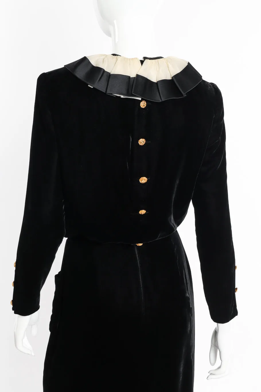 Velvet Ruffle Dress