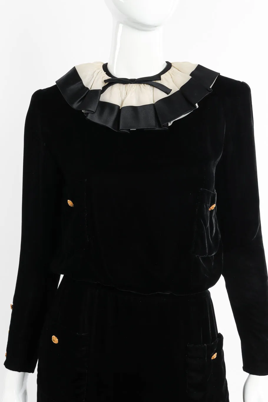 Velvet Ruffle Dress