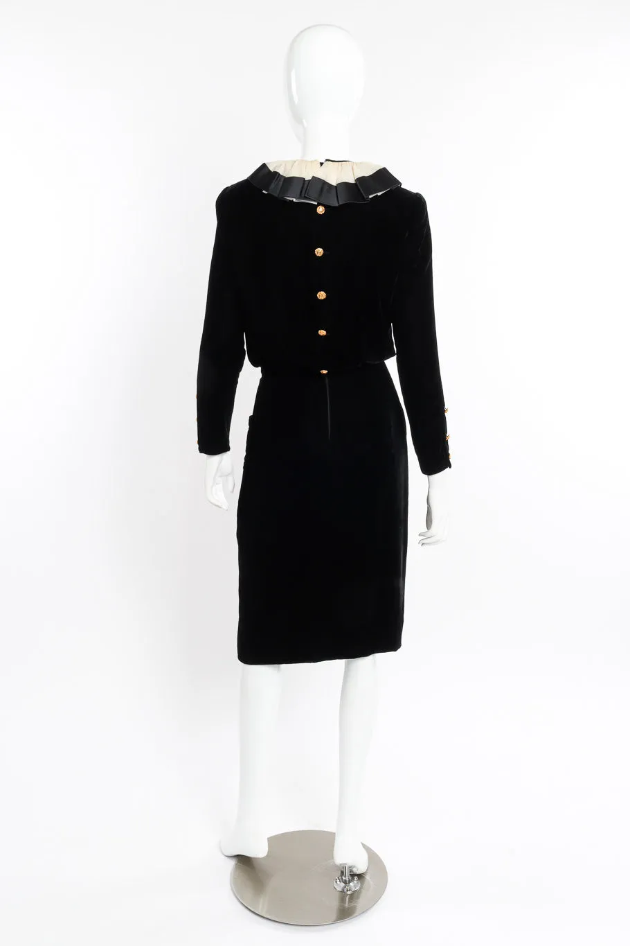 Velvet Ruffle Dress