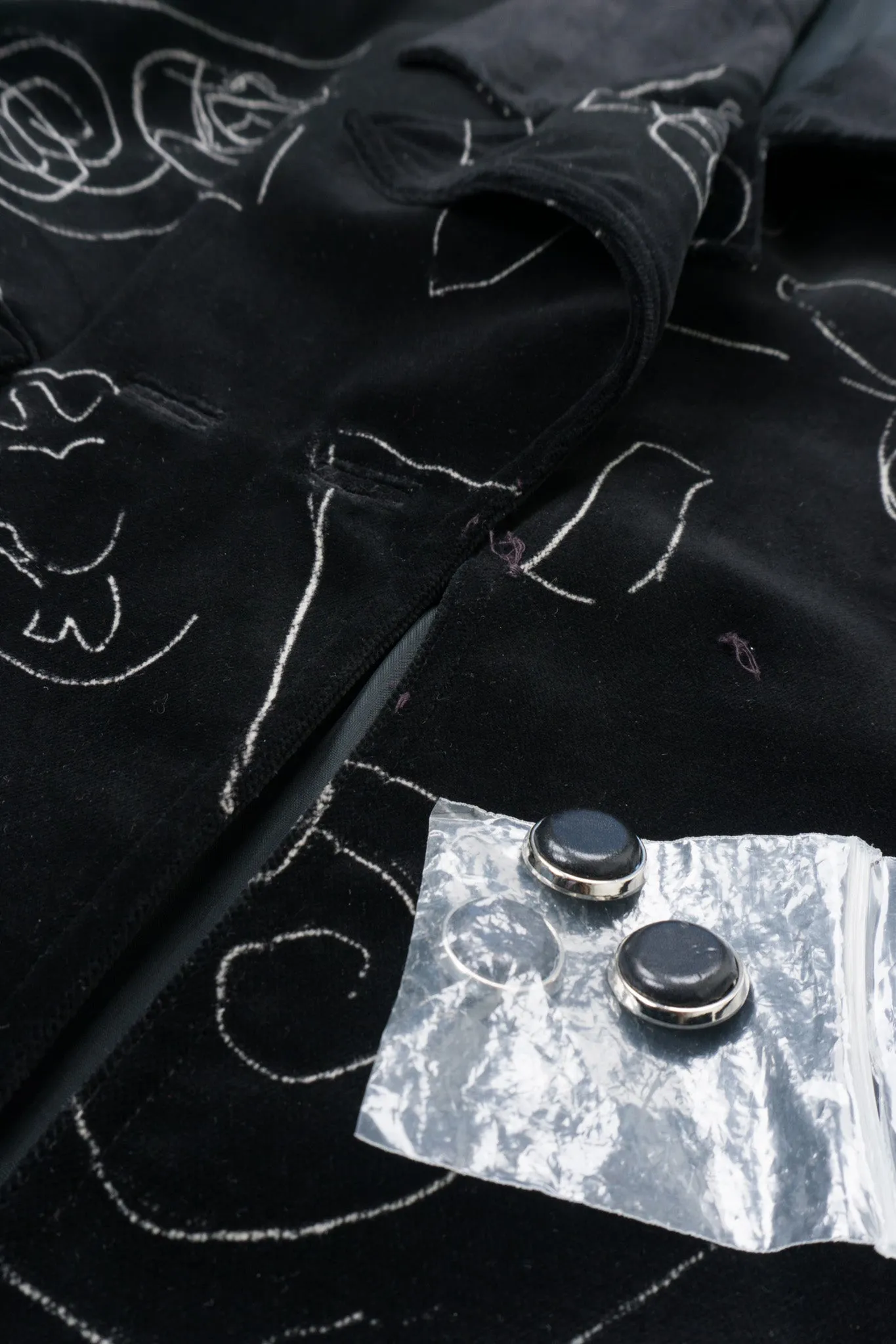 Velvet Scribble Coat