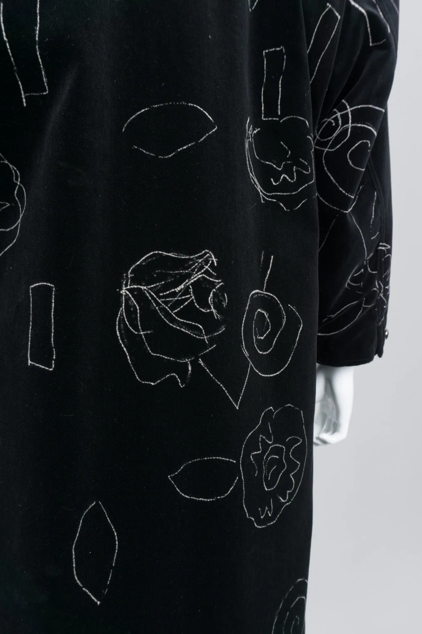 Velvet Scribble Coat