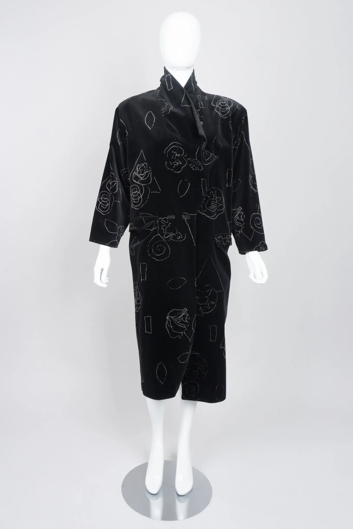 Velvet Scribble Coat