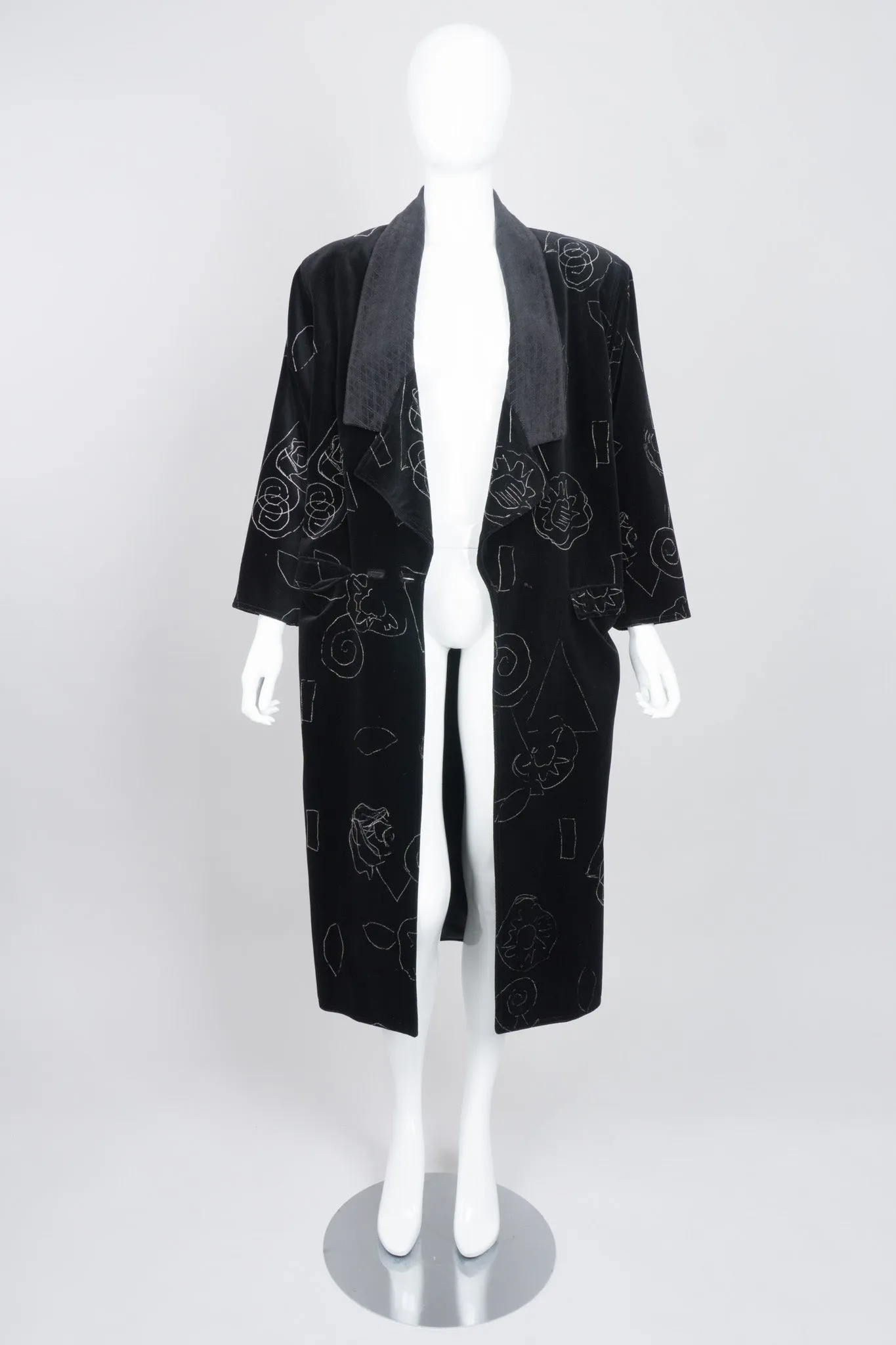 Velvet Scribble Coat