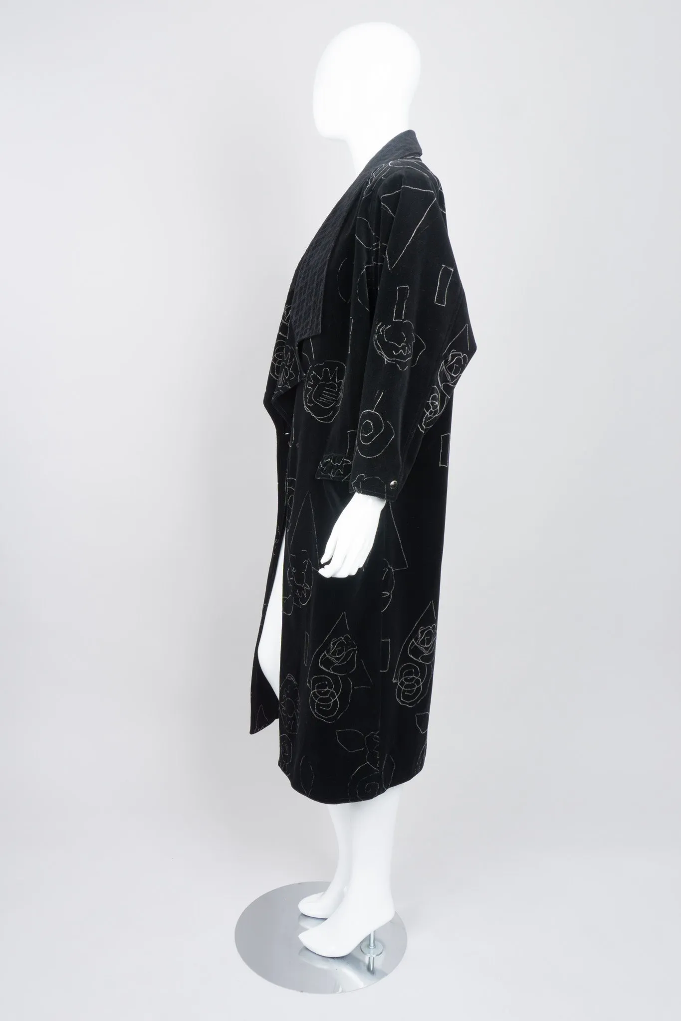 Velvet Scribble Coat