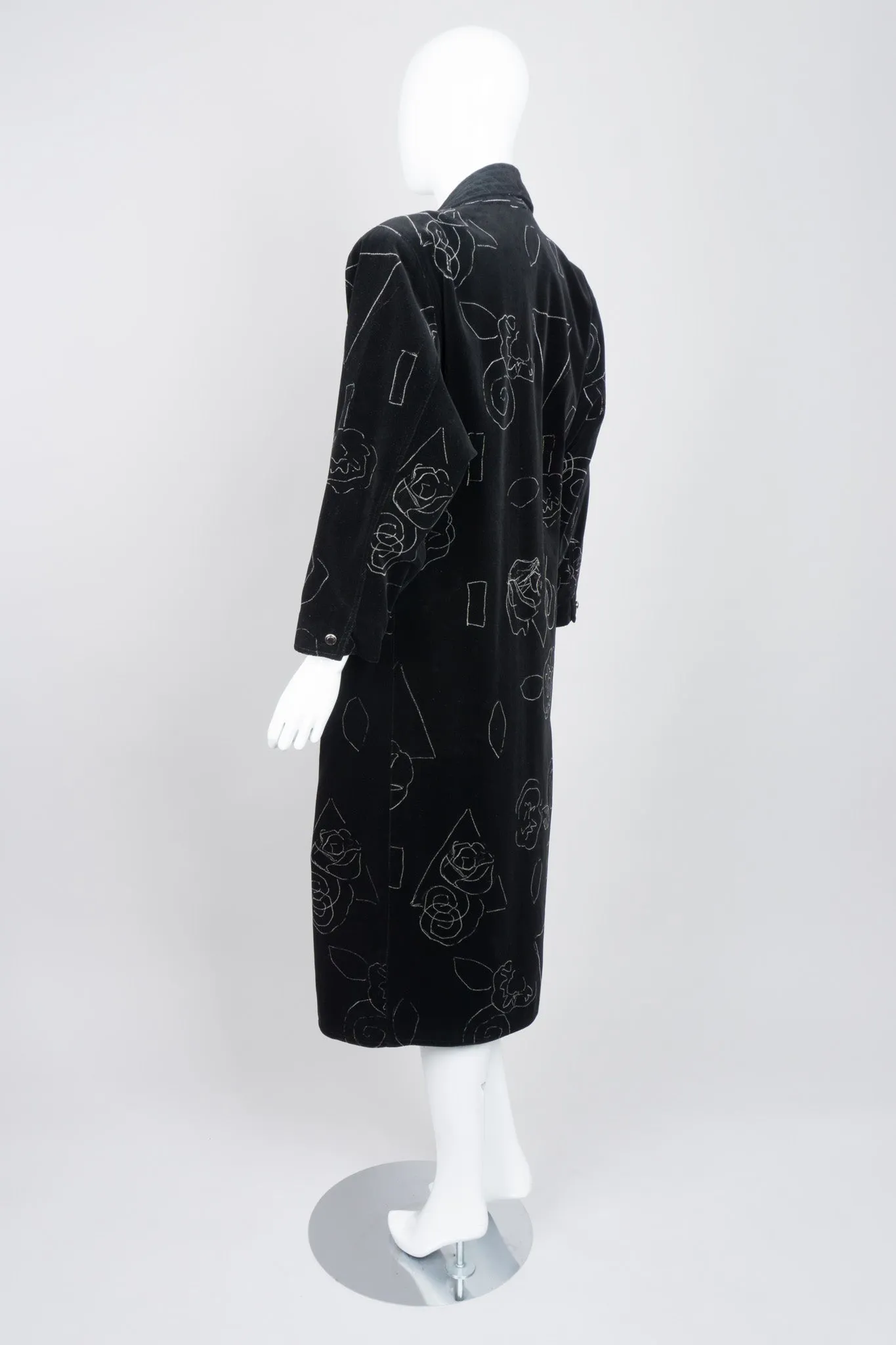 Velvet Scribble Coat