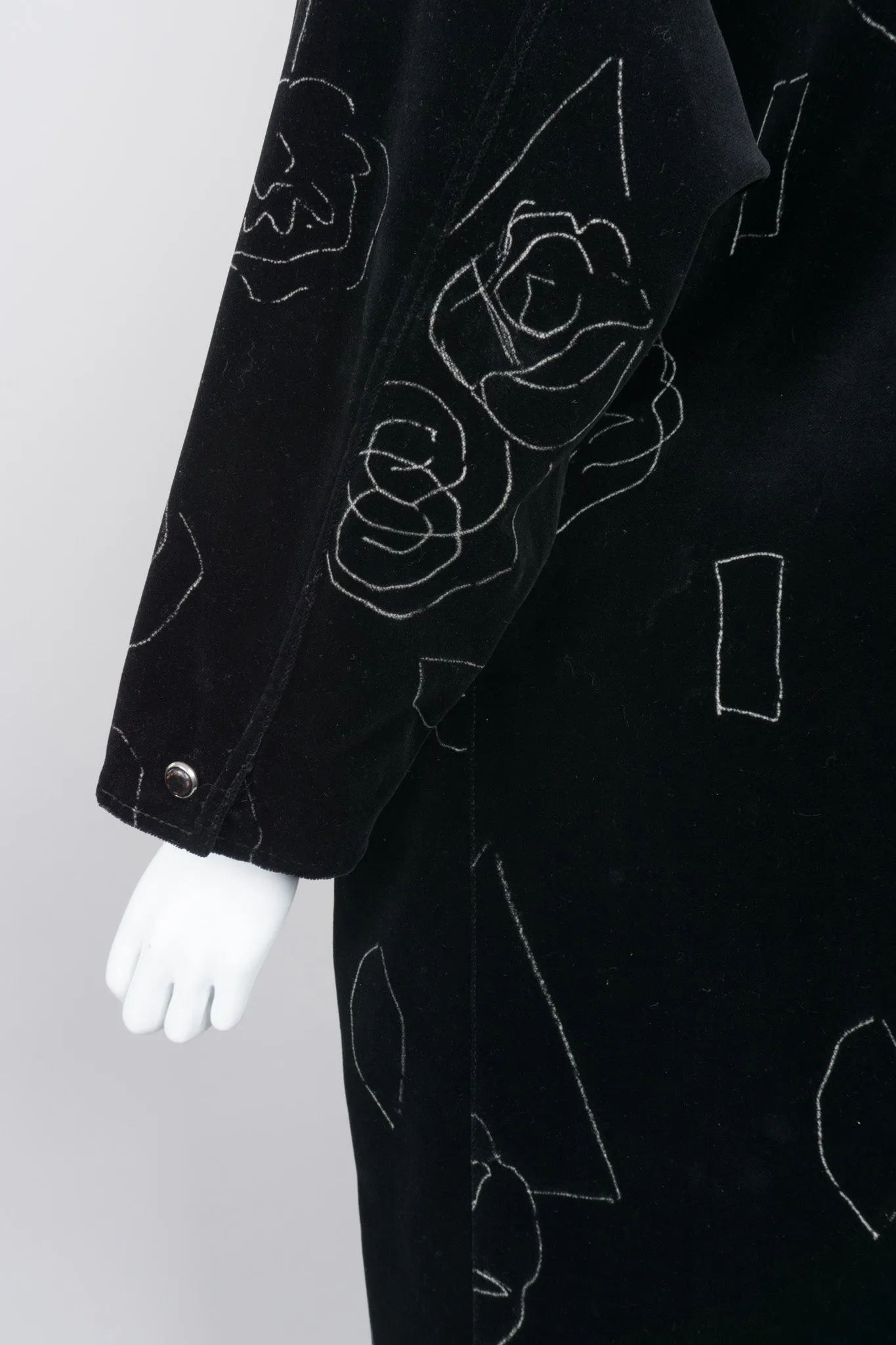 Velvet Scribble Coat
