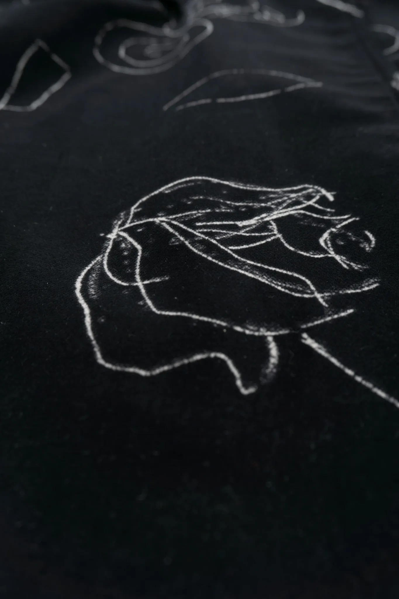 Velvet Scribble Coat
