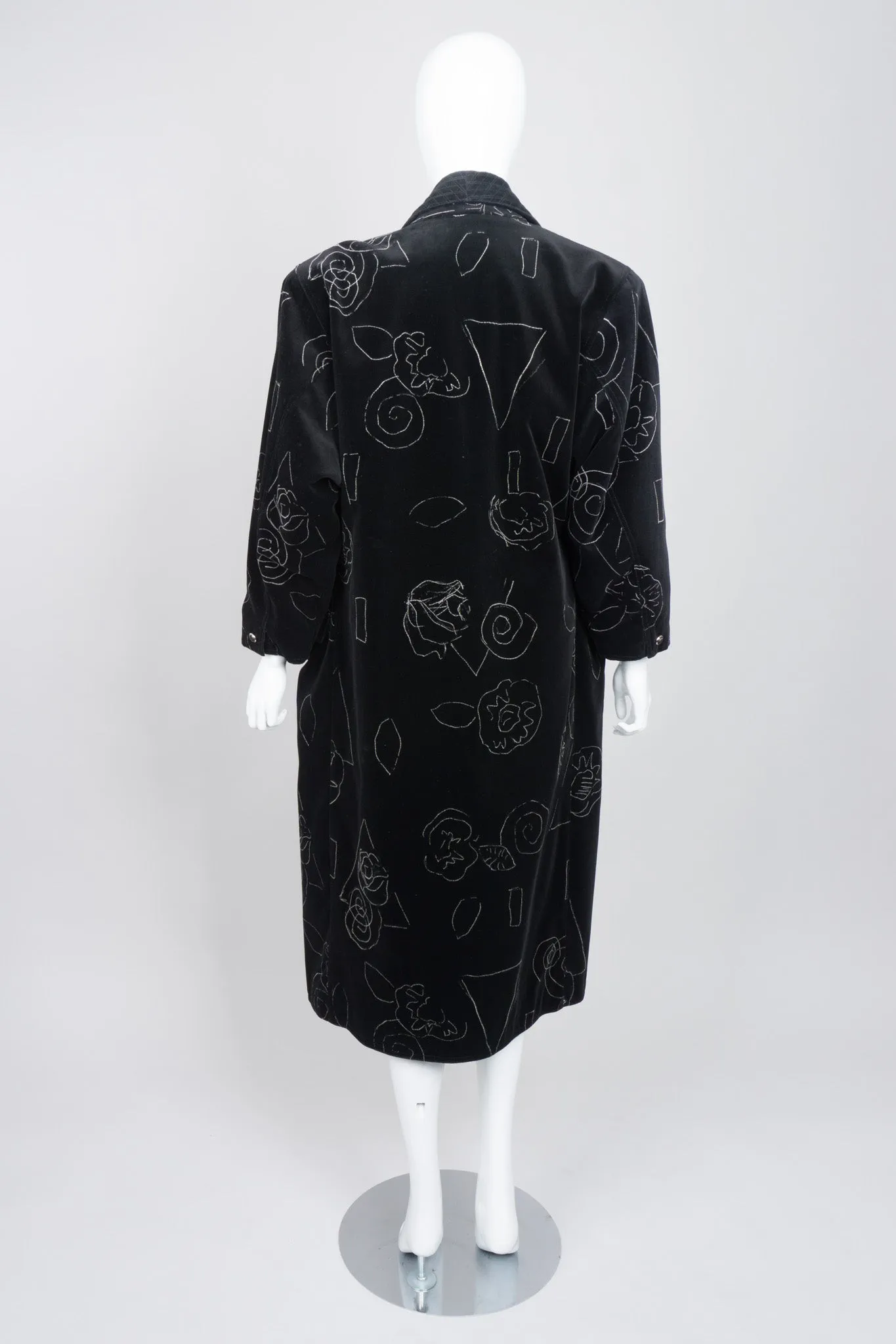 Velvet Scribble Coat