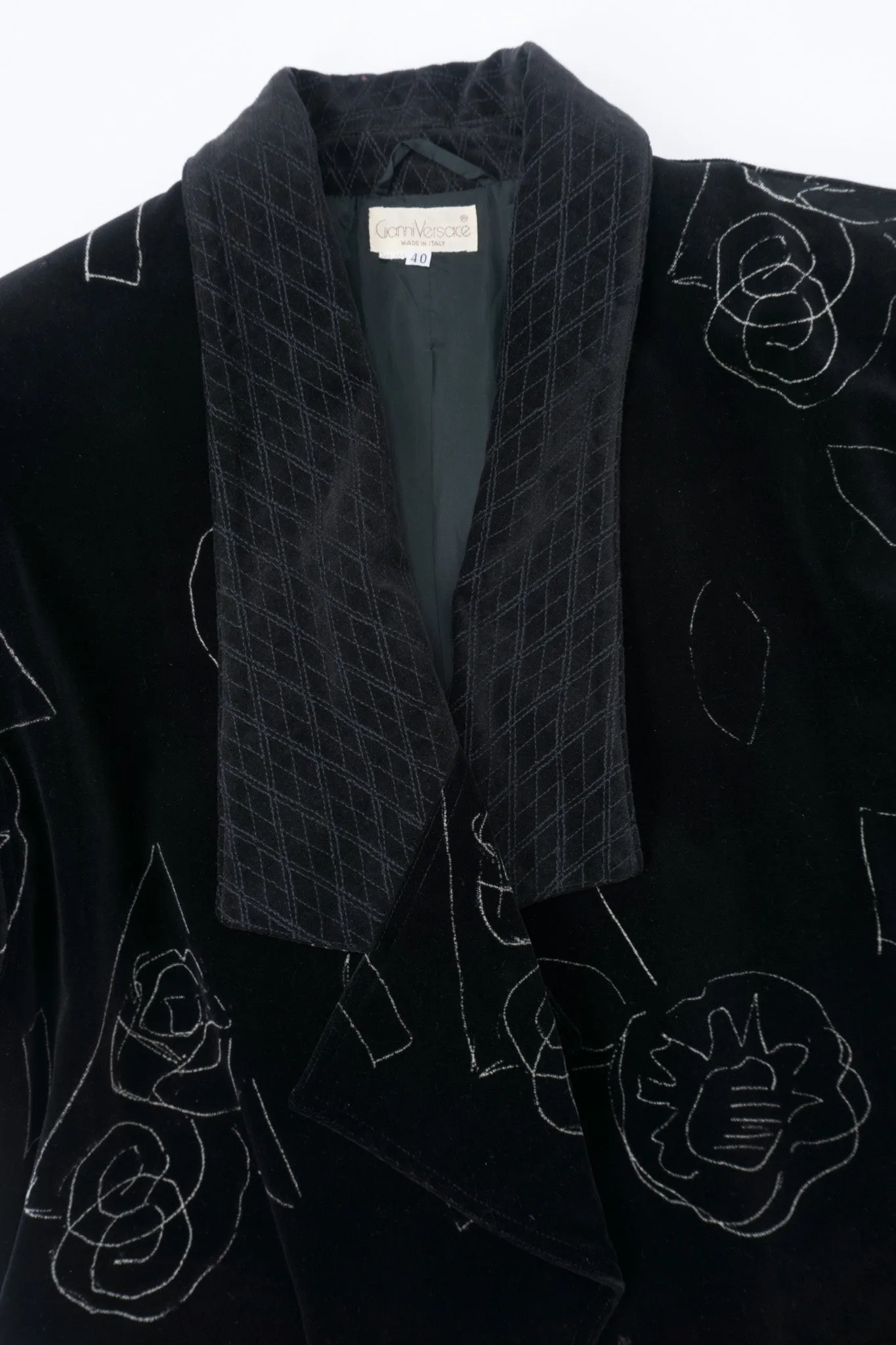 Velvet Scribble Coat