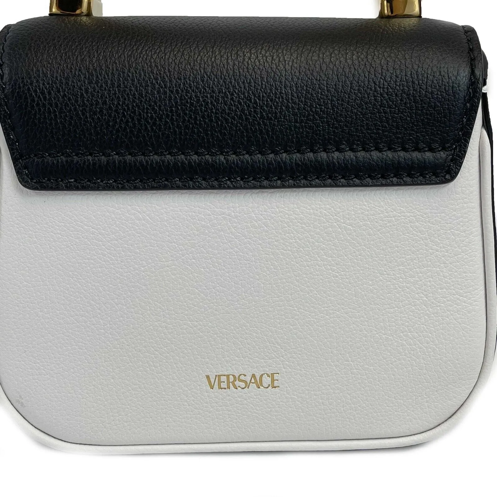 Versace - New w/o Tags - La Medusa Mini Bag - White, Black - Handbag