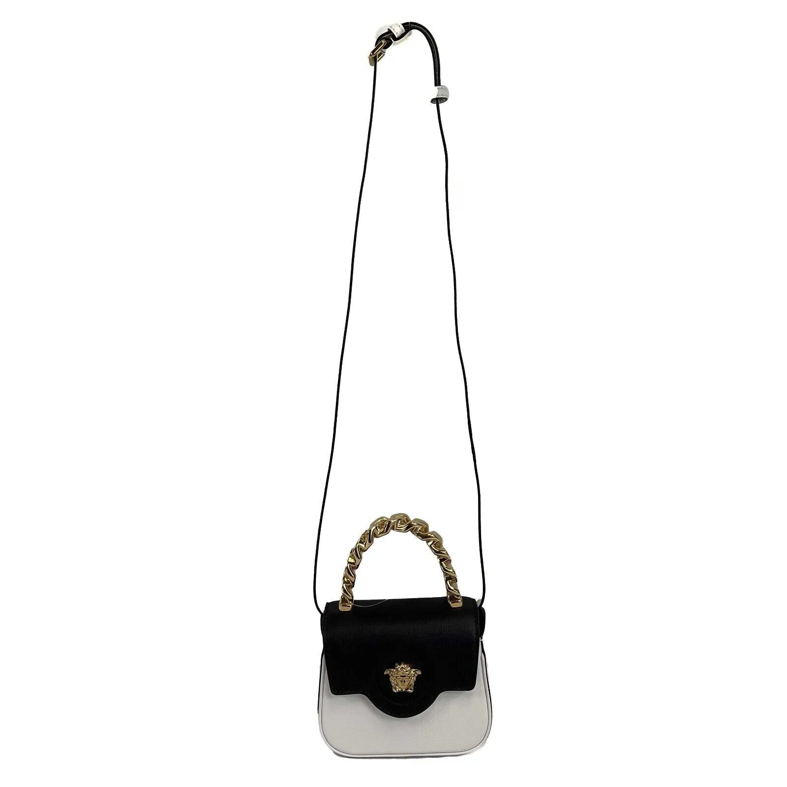 Versace - New w/o Tags - La Medusa Mini Bag - White, Black - Handbag