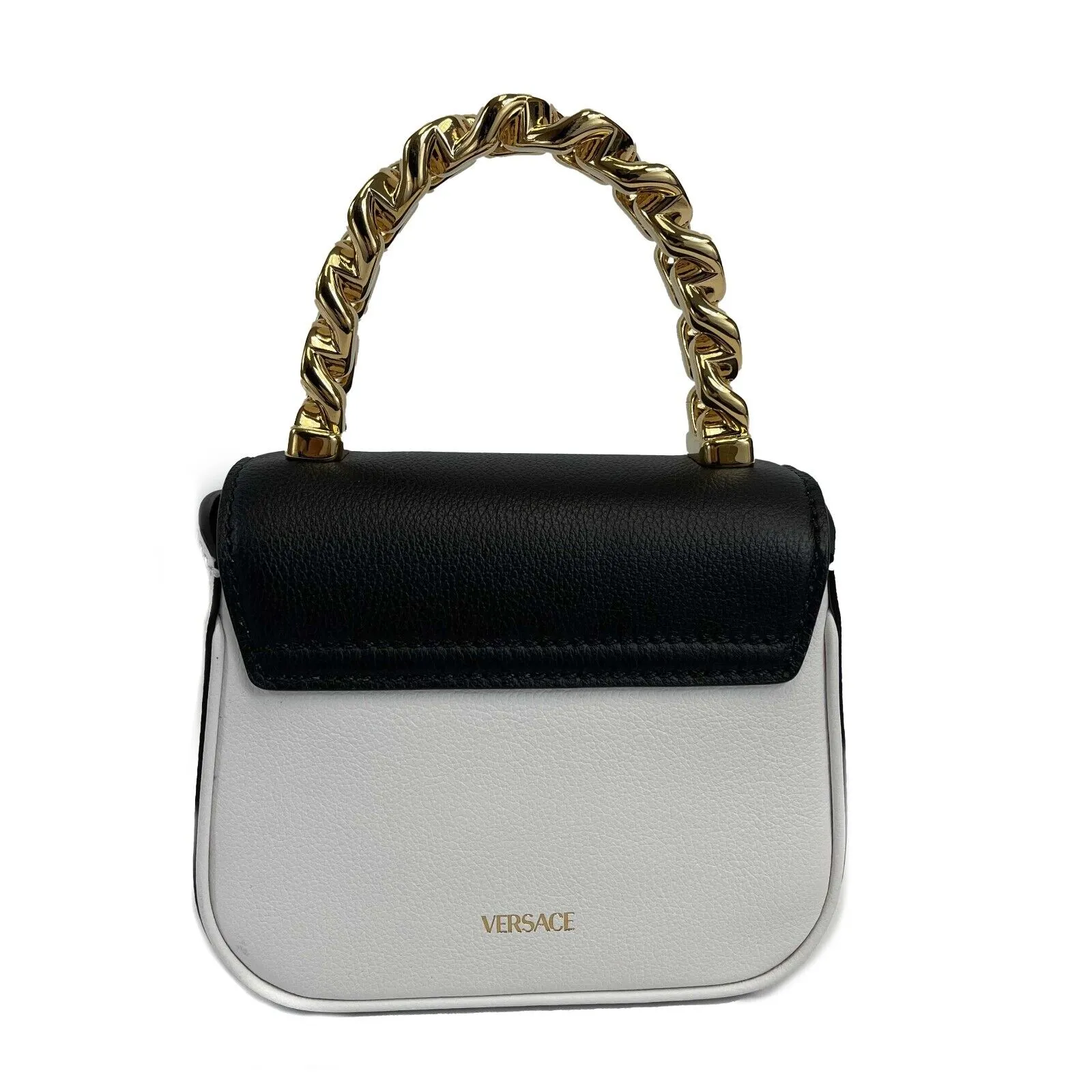 Versace - New w/o Tags - La Medusa Mini Bag - White, Black - Handbag