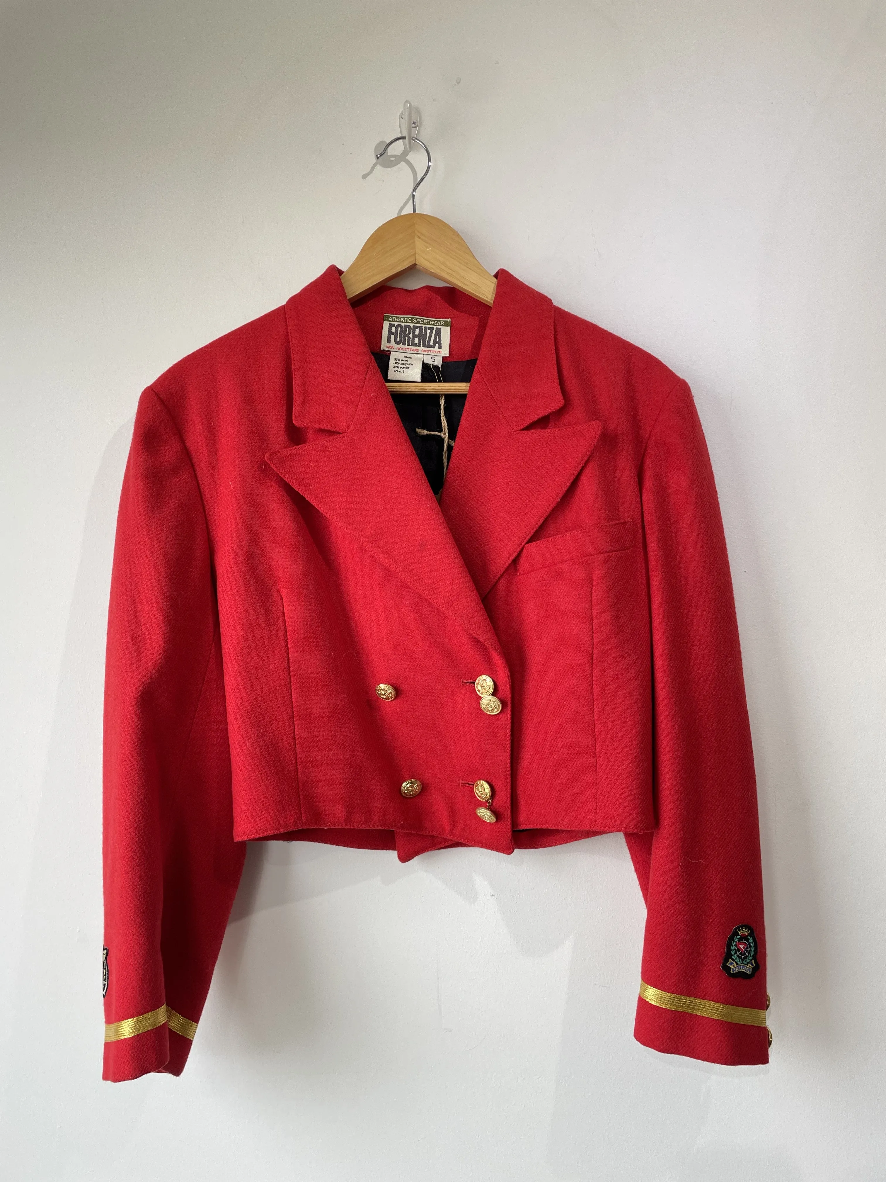 Vintage Forenza Red Cropped Jacket