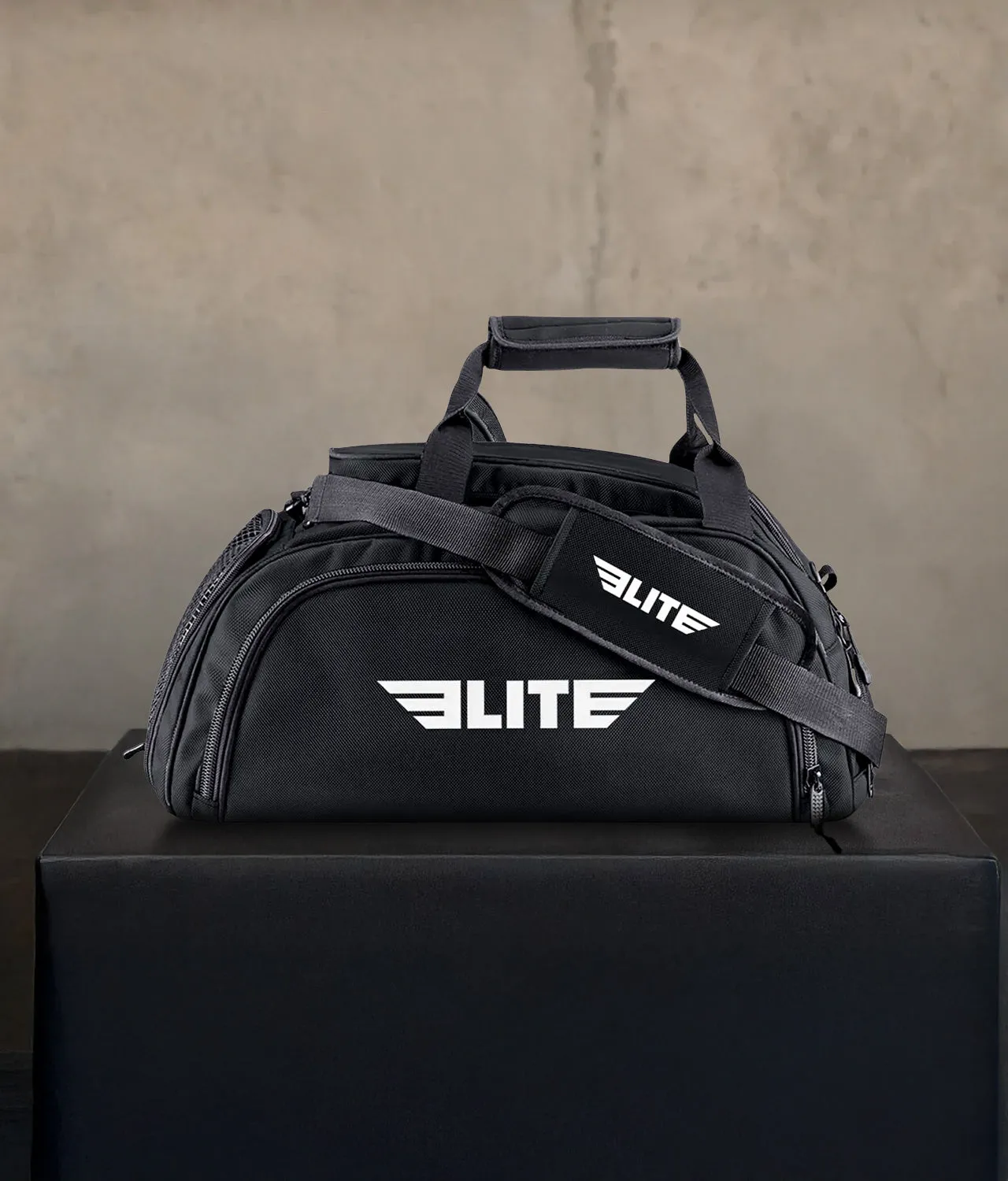 Warrior Black Large Duffel Muay Thai Gear Gym Bag