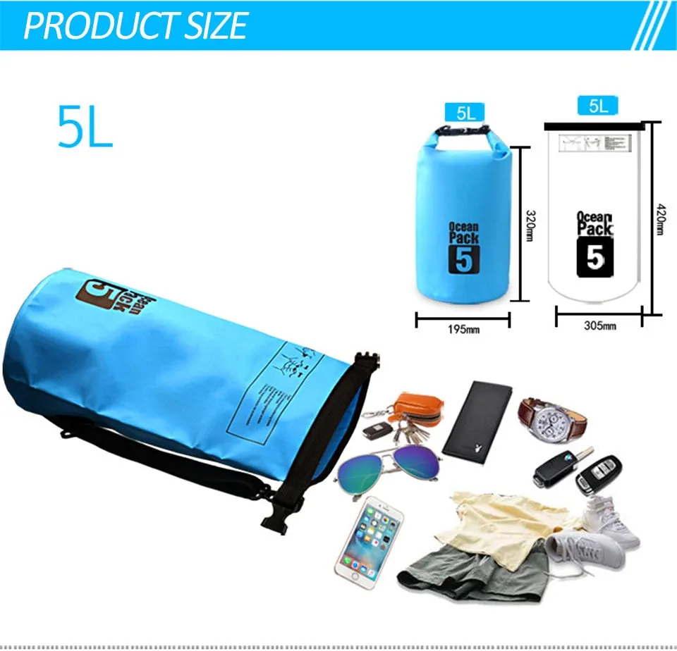 Waterproof Dry Bag - various colors & sizes