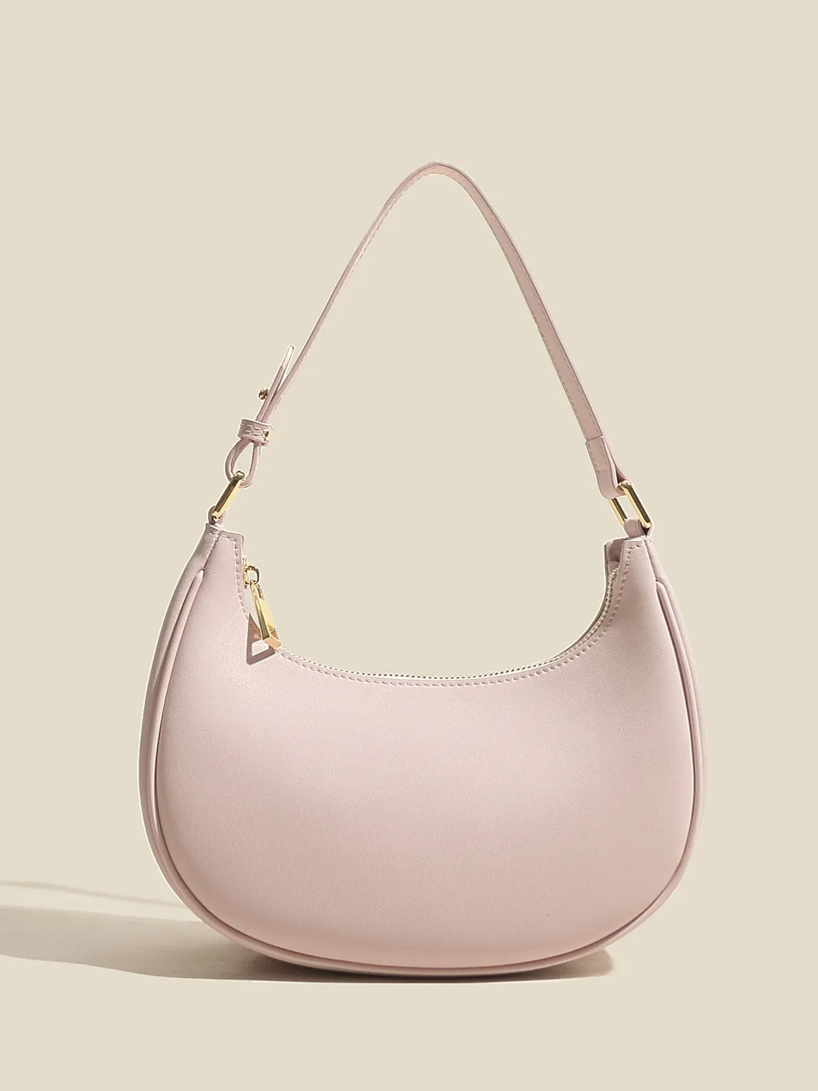 Women's Ava Bag Leather Moon Bag Crescent bag 90s Baguette Armpit Shoulder Handbag