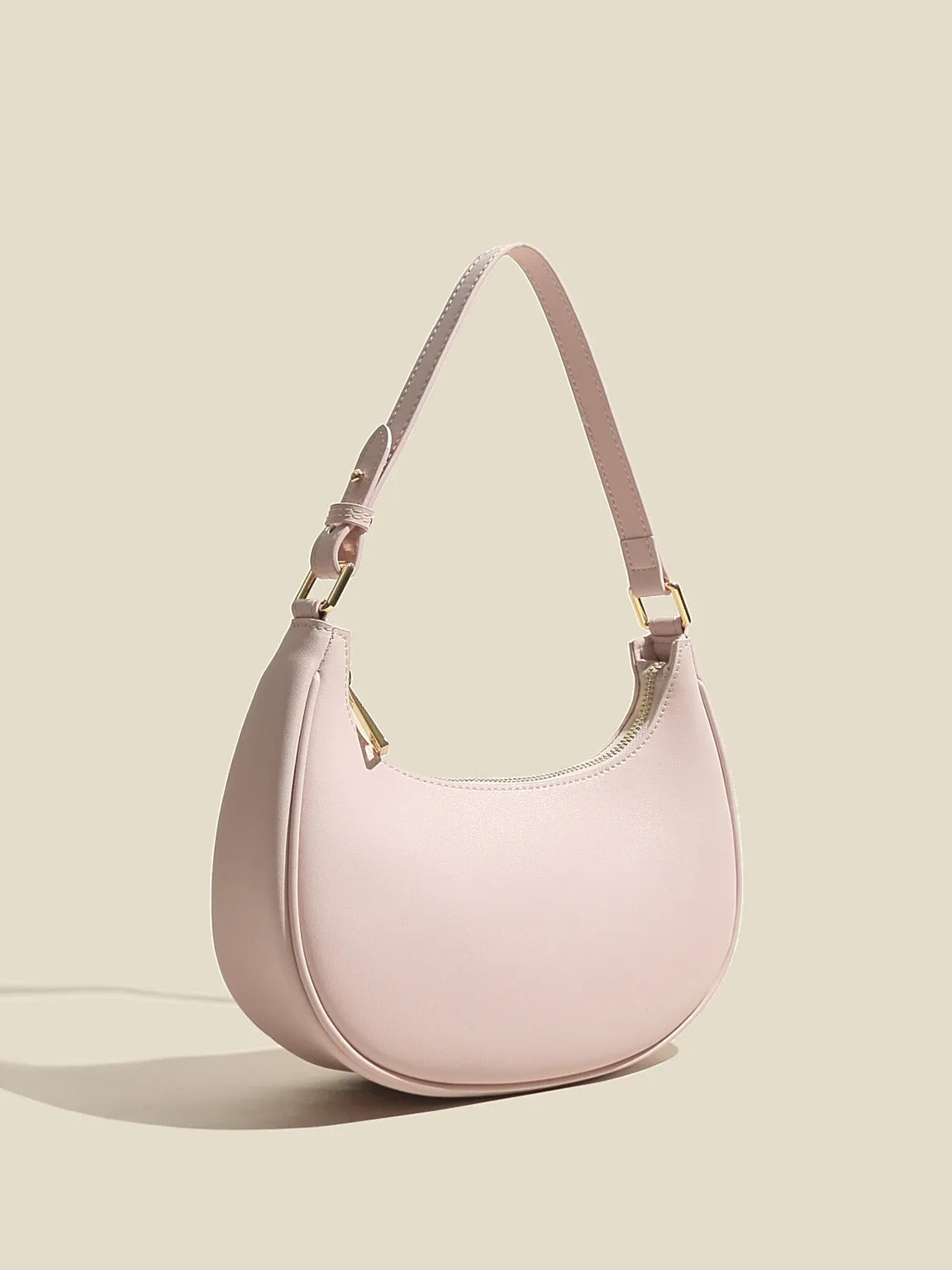 Women's Ava Bag Leather Moon Bag Crescent bag 90s Baguette Armpit Shoulder Handbag