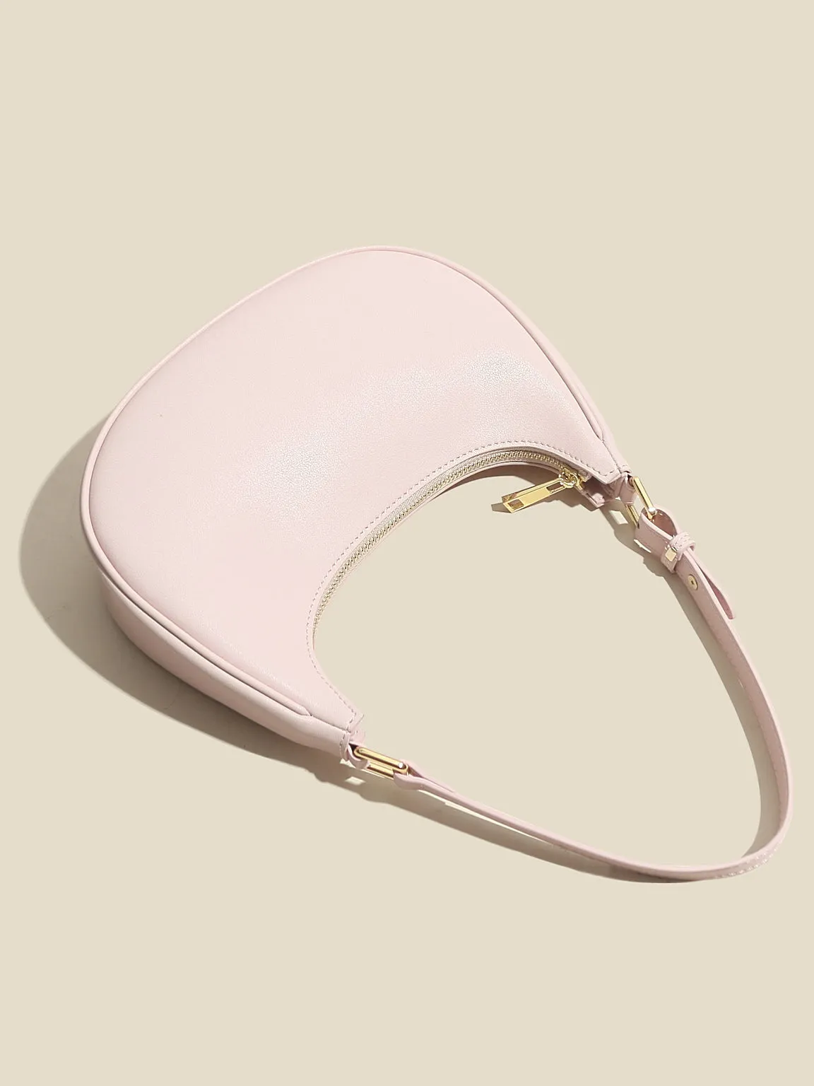 Women's Ava Bag Leather Moon Bag Crescent bag 90s Baguette Armpit Shoulder Handbag