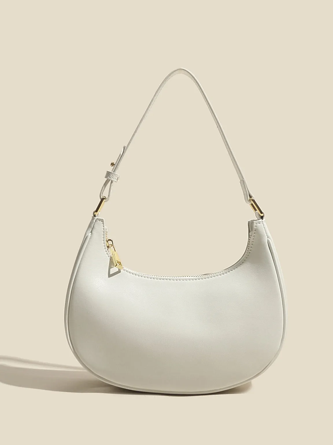 Women's Ava Bag Leather Moon Bag Crescent bag 90s Baguette Armpit Shoulder Handbag