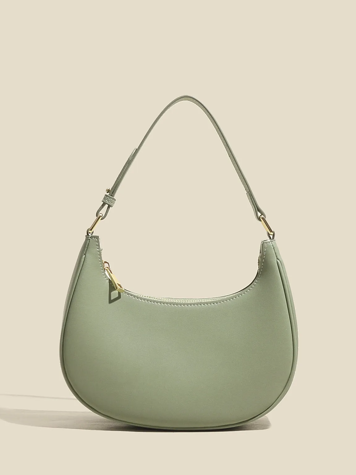 Women's Ava Bag Leather Moon Bag Crescent bag 90s Baguette Armpit Shoulder Handbag
