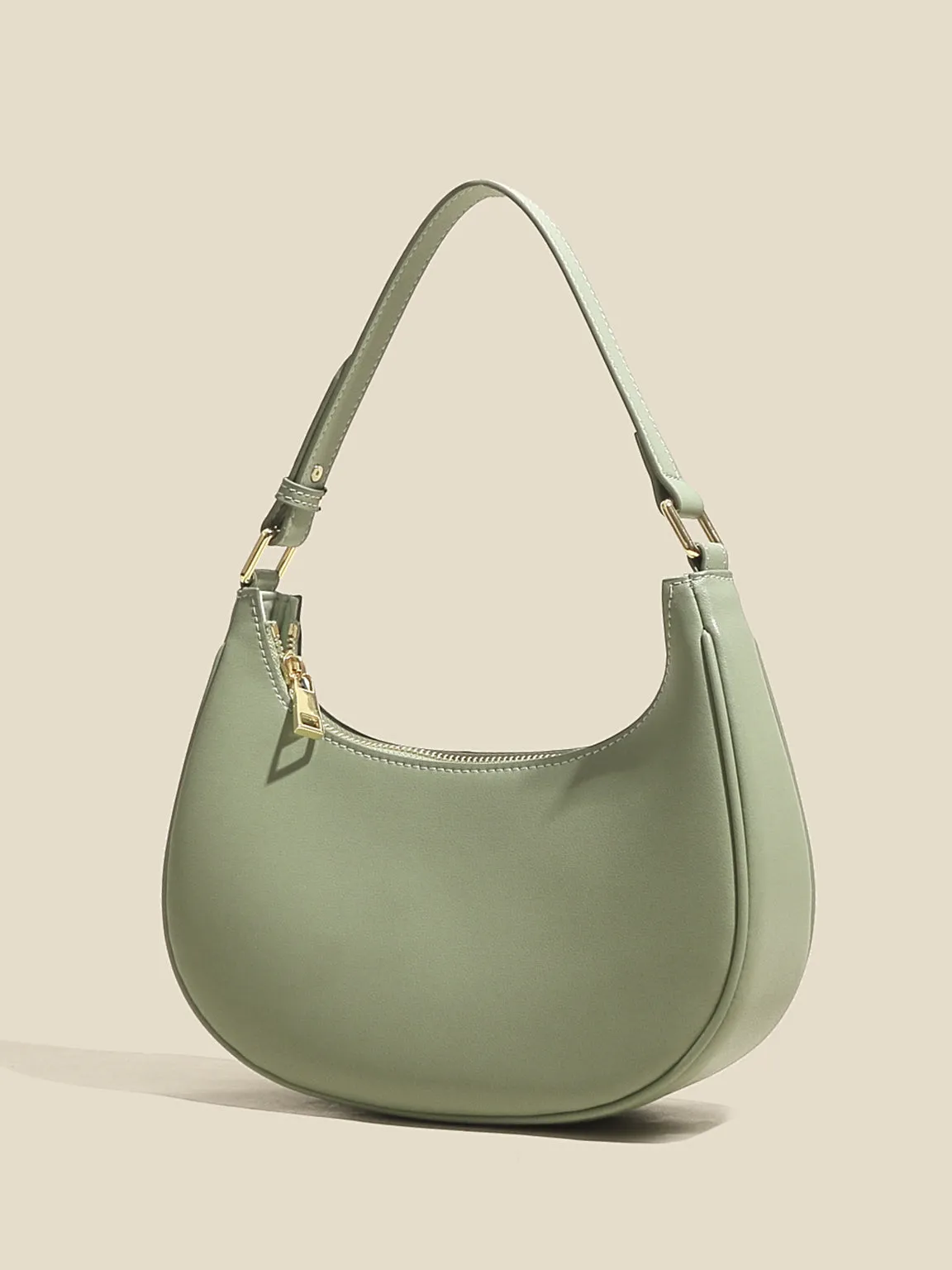 Women's Ava Bag Leather Moon Bag Crescent bag 90s Baguette Armpit Shoulder Handbag