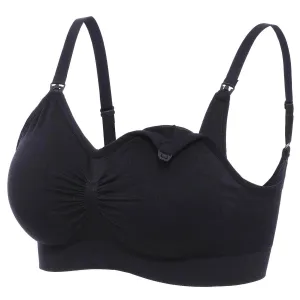 Womens Plus Size Maternity Nursing Bra Sleep Padded Wireless for Breastfeeding