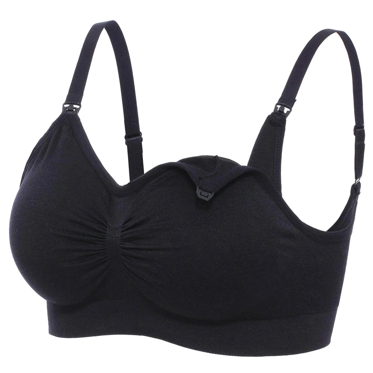 Womens Plus Size Maternity Nursing Bra Sleep Padded Wireless for Breastfeeding