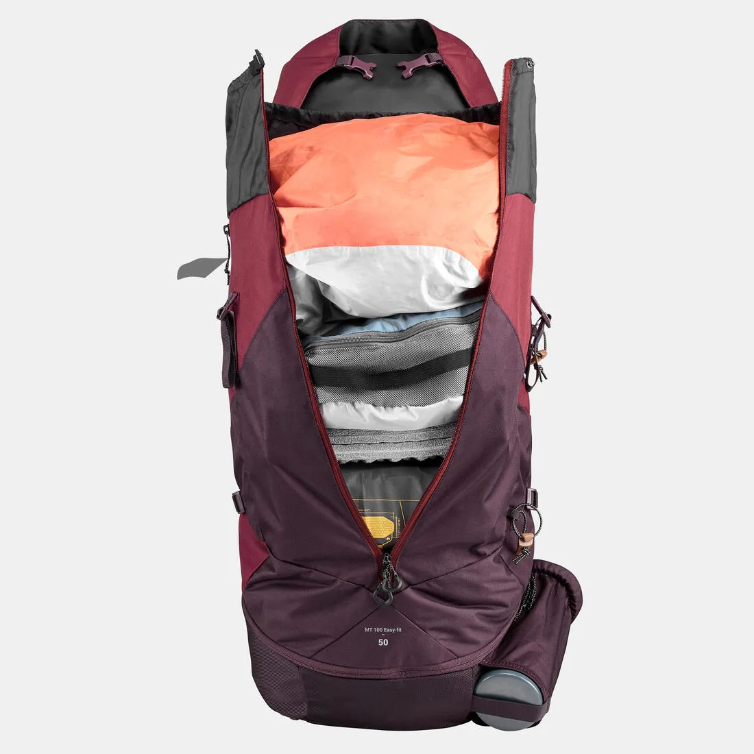 Women's Trekking 50 L Backpack MT100 Easyfit
