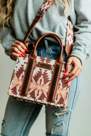 Wrangler Crossbody Tote Bag for Women in Brown | WG2203-8120S-LCF
