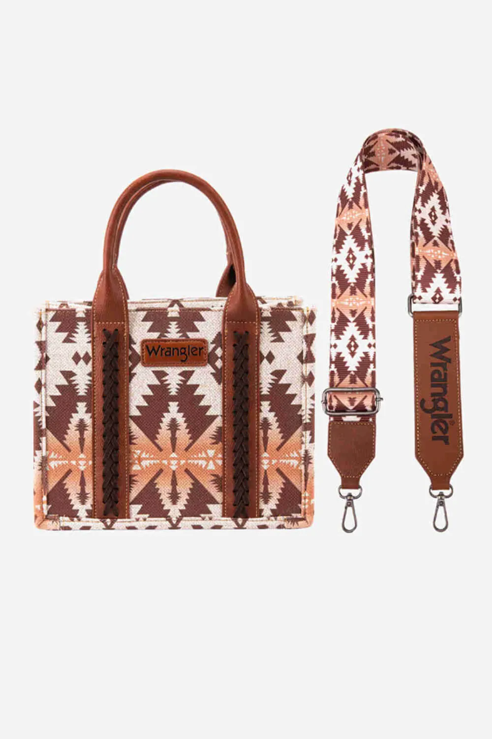 Wrangler Crossbody Tote Bag for Women in Brown | WG2203-8120S-LCF
