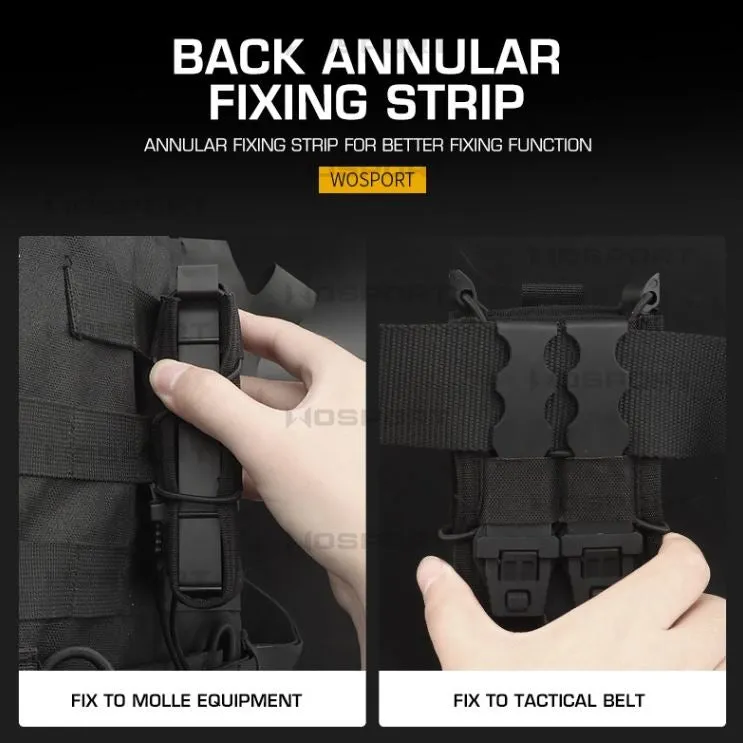 WST Tiger Type 5.56 Magazine Molle Pouch - Coyote