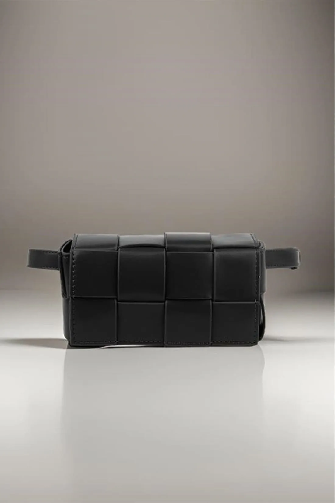 Zenana Vegan Leather Woven Crossbody Bag